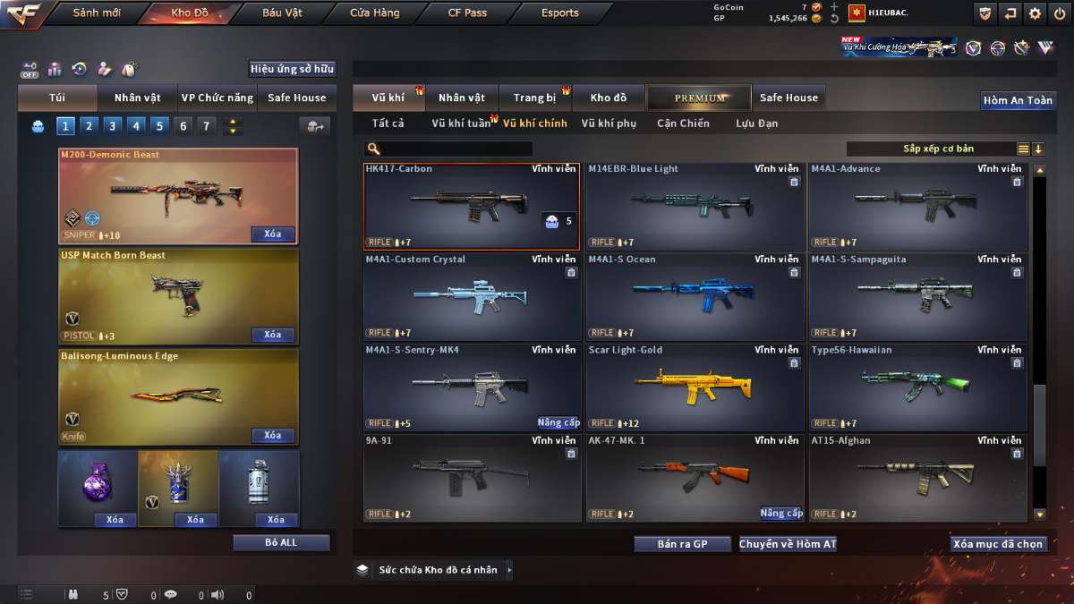 shop acc cf uy tin gia re